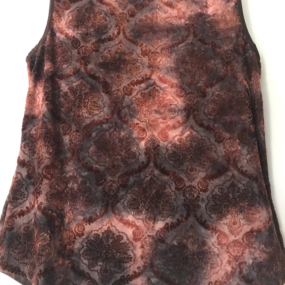 CATO - Sleeveless Dressy Top -Brown Size Small - Picture 8 of 9